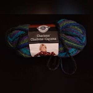 NWT Loops & Threads Charisma Aurora Borealis Purple/Blue Acrylic Knit Yarn